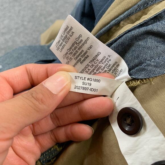 J Crew Shorts Mens 34 Scone Cotton Stretch Chino 10.5 in Flat Front Casual Golf - Picture 10 of 13